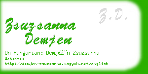 zsuzsanna demjen business card